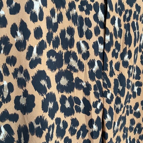 Bardot Leopard Print Flare Pants‎ Size 8 Bell Bottoms Y2K 70s Retro Animal Print - Picture 4 of 11